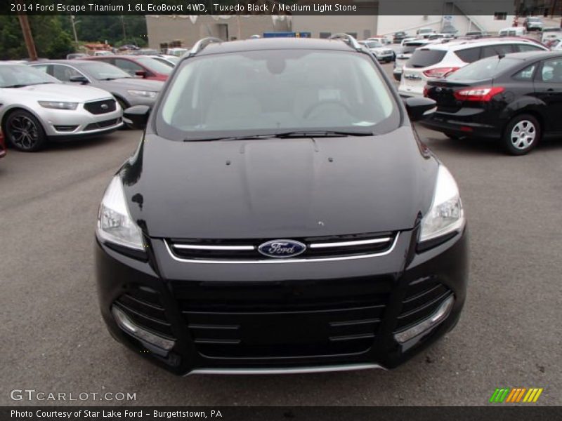 Tuxedo Black / Medium Light Stone 2014 Ford Escape Titanium 1.6L EcoBoost 4WD