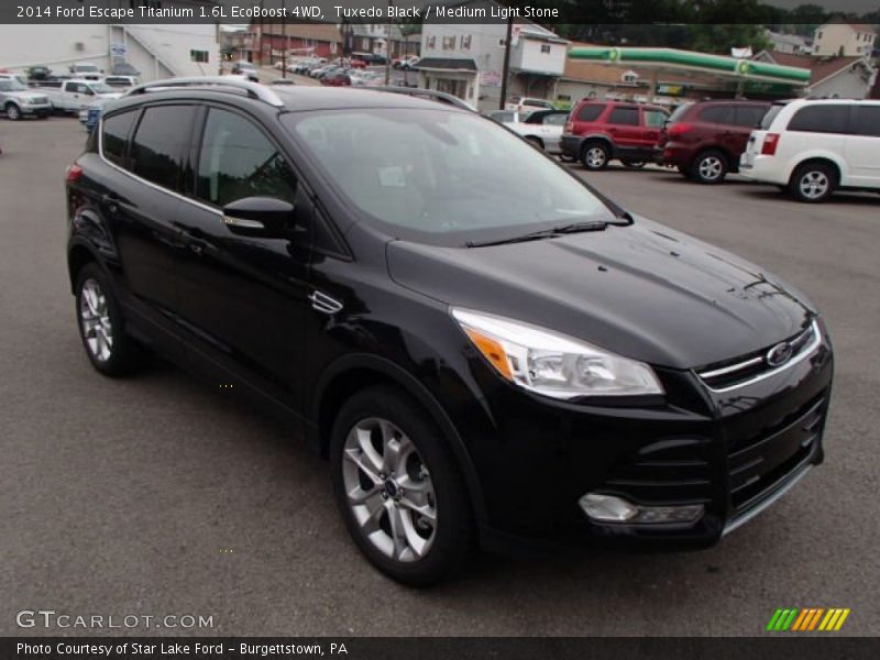 Tuxedo Black / Medium Light Stone 2014 Ford Escape Titanium 1.6L EcoBoost 4WD