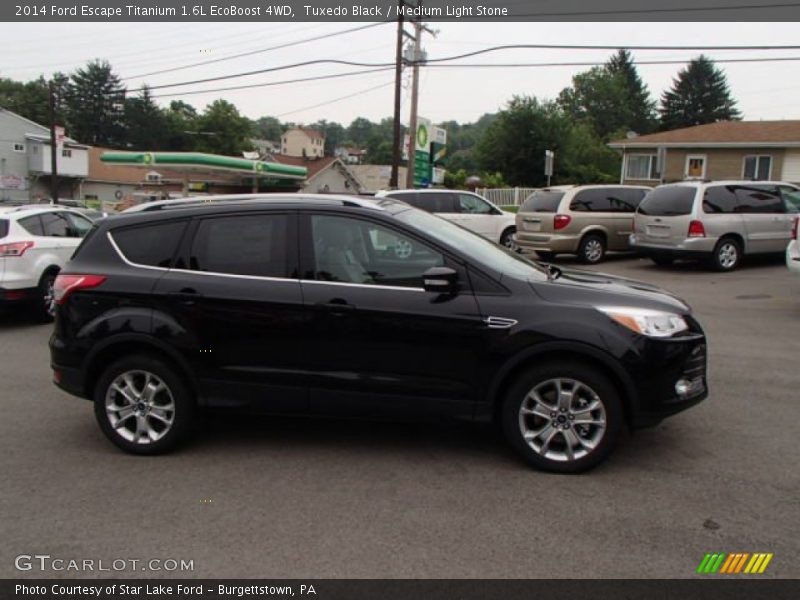 Tuxedo Black / Medium Light Stone 2014 Ford Escape Titanium 1.6L EcoBoost 4WD
