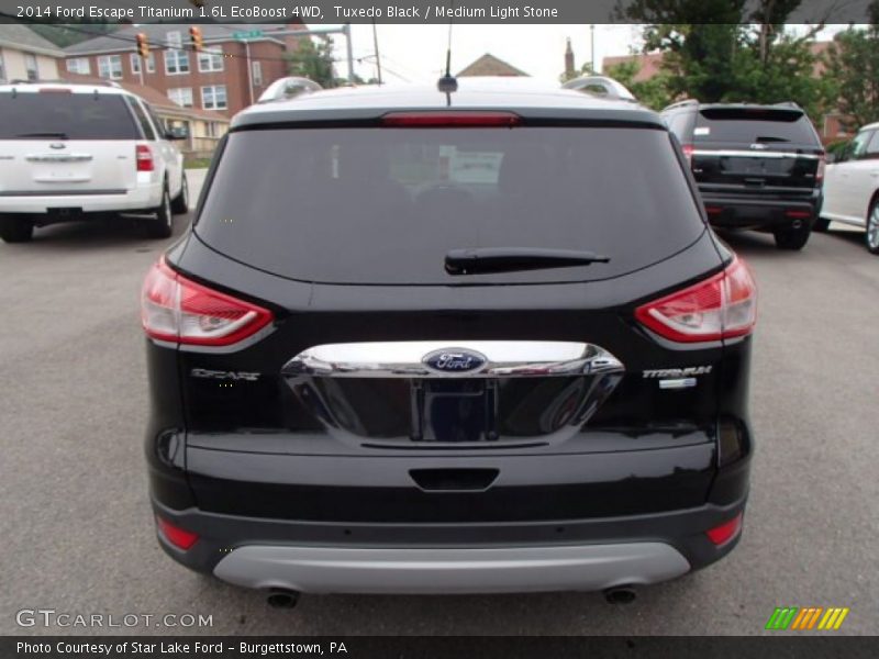 Tuxedo Black / Medium Light Stone 2014 Ford Escape Titanium 1.6L EcoBoost 4WD