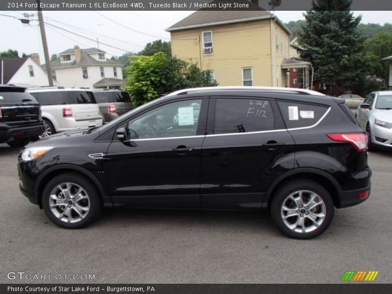 Tuxedo Black / Medium Light Stone 2014 Ford Escape Titanium 1.6L EcoBoost 4WD