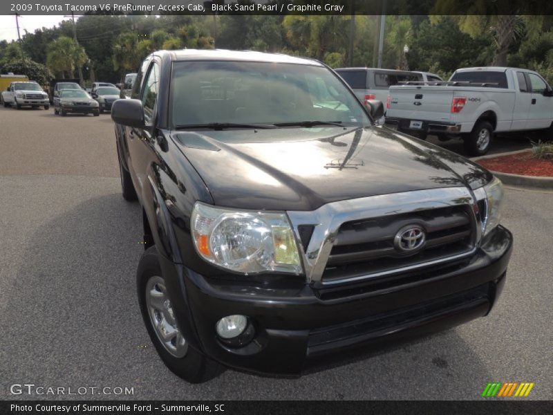 Black Sand Pearl / Graphite Gray 2009 Toyota Tacoma V6 PreRunner Access Cab
