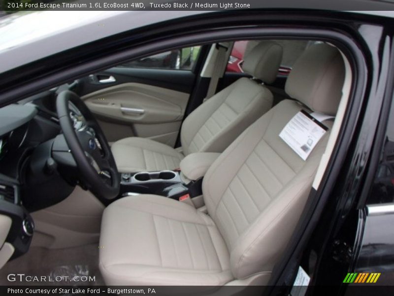 Tuxedo Black / Medium Light Stone 2014 Ford Escape Titanium 1.6L EcoBoost 4WD
