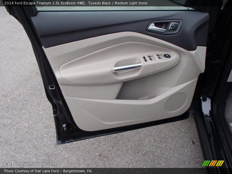Tuxedo Black / Medium Light Stone 2014 Ford Escape Titanium 1.6L EcoBoost 4WD