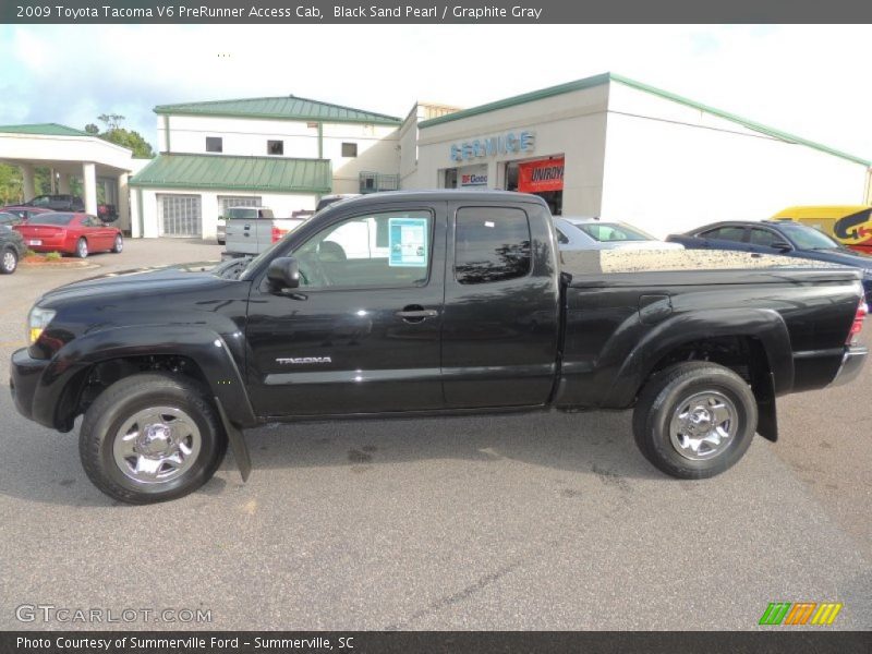 Black Sand Pearl / Graphite Gray 2009 Toyota Tacoma V6 PreRunner Access Cab