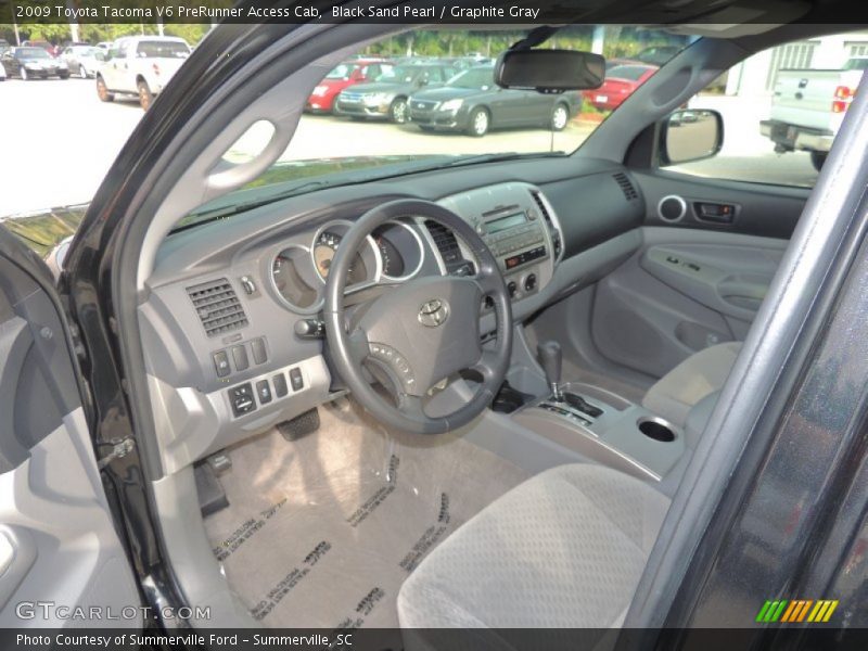 Black Sand Pearl / Graphite Gray 2009 Toyota Tacoma V6 PreRunner Access Cab
