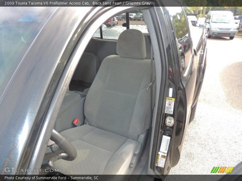 Black Sand Pearl / Graphite Gray 2009 Toyota Tacoma V6 PreRunner Access Cab