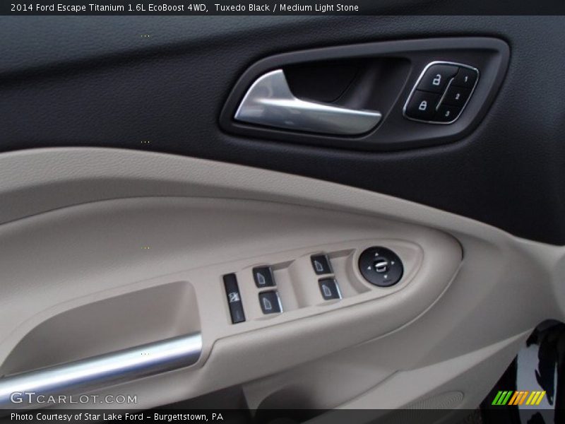 Tuxedo Black / Medium Light Stone 2014 Ford Escape Titanium 1.6L EcoBoost 4WD