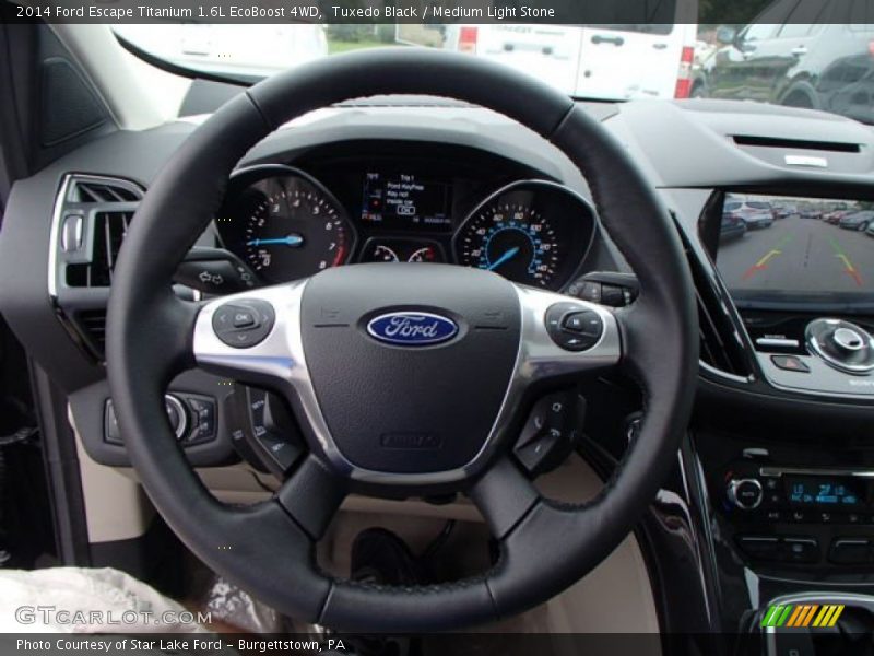 Tuxedo Black / Medium Light Stone 2014 Ford Escape Titanium 1.6L EcoBoost 4WD