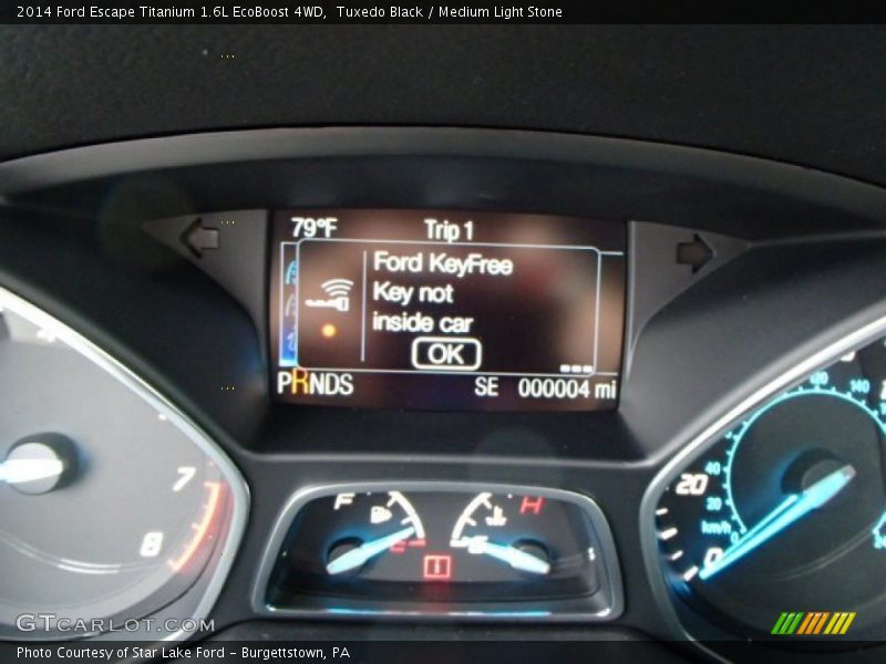 Tuxedo Black / Medium Light Stone 2014 Ford Escape Titanium 1.6L EcoBoost 4WD