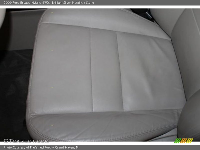 Brilliant Silver Metallic / Stone 2009 Ford Escape Hybrid 4WD