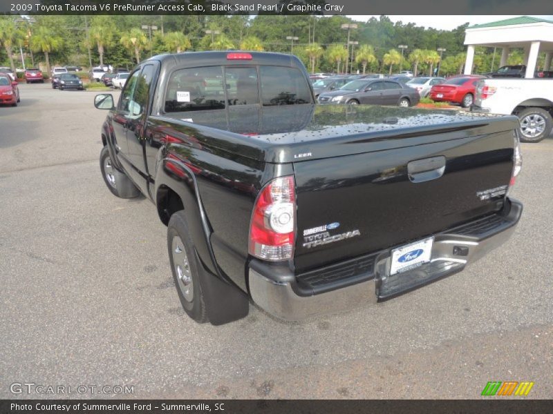 Black Sand Pearl / Graphite Gray 2009 Toyota Tacoma V6 PreRunner Access Cab