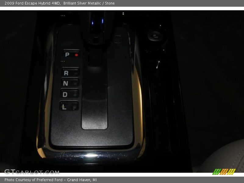 Brilliant Silver Metallic / Stone 2009 Ford Escape Hybrid 4WD