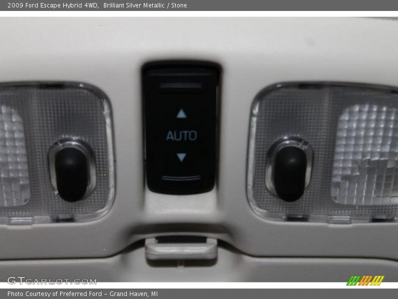 Brilliant Silver Metallic / Stone 2009 Ford Escape Hybrid 4WD