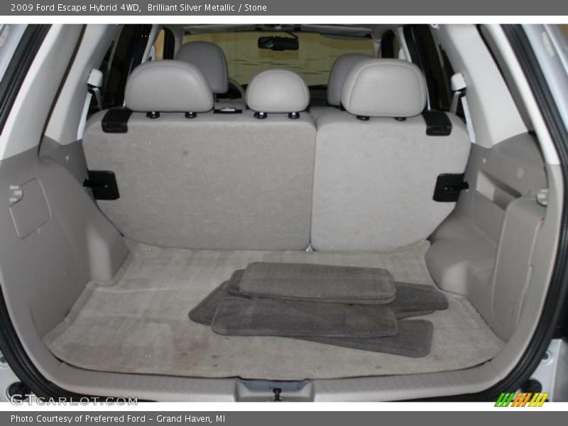 Brilliant Silver Metallic / Stone 2009 Ford Escape Hybrid 4WD