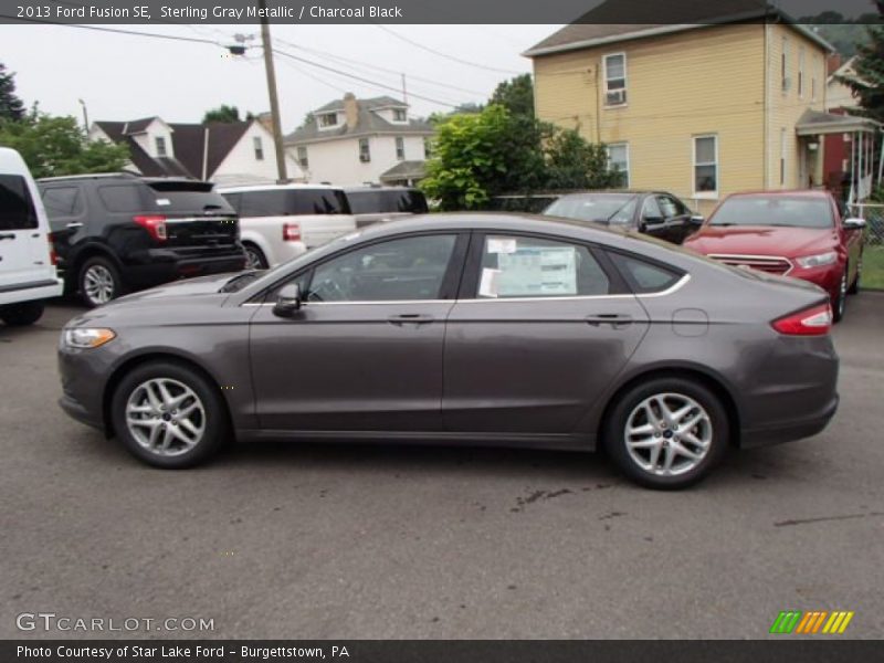 Sterling Gray Metallic / Charcoal Black 2013 Ford Fusion SE