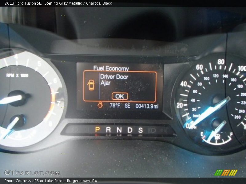 Sterling Gray Metallic / Charcoal Black 2013 Ford Fusion SE