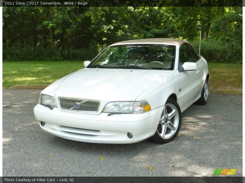 White / Beige 2001 Volvo C70 LT Convertible