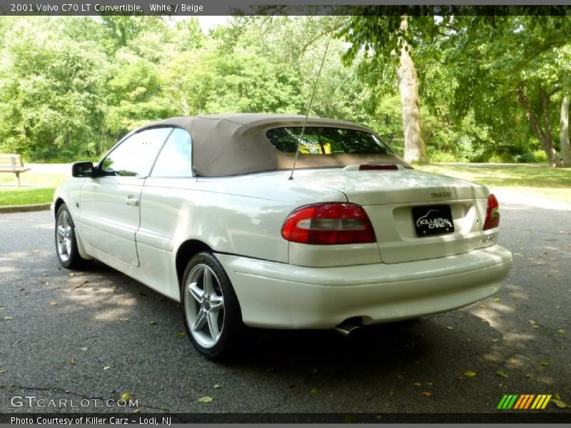 White / Beige 2001 Volvo C70 LT Convertible