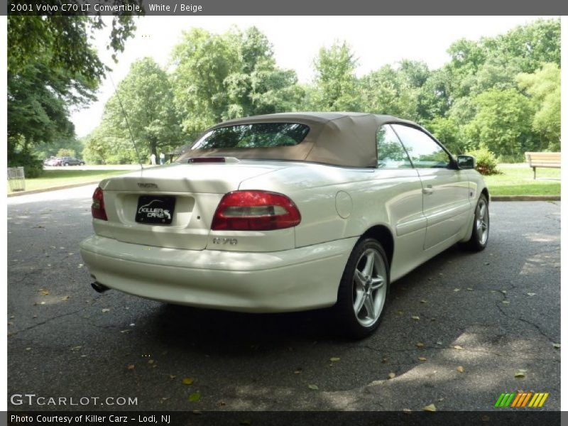 White / Beige 2001 Volvo C70 LT Convertible