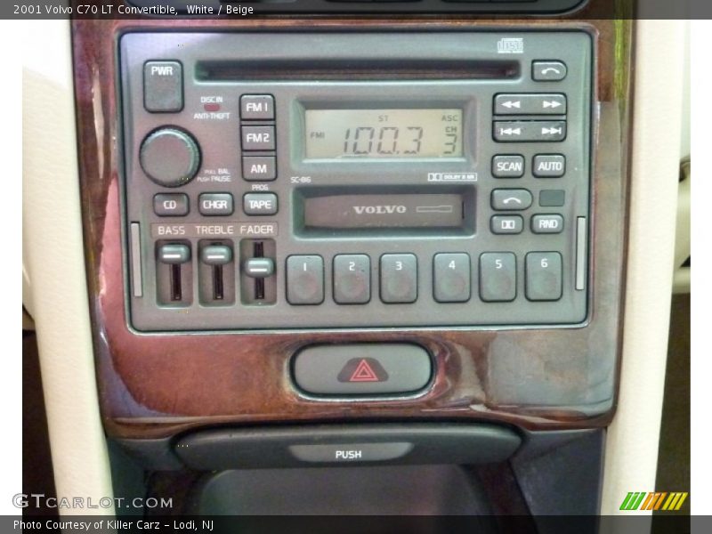 Controls of 2001 C70 LT Convertible