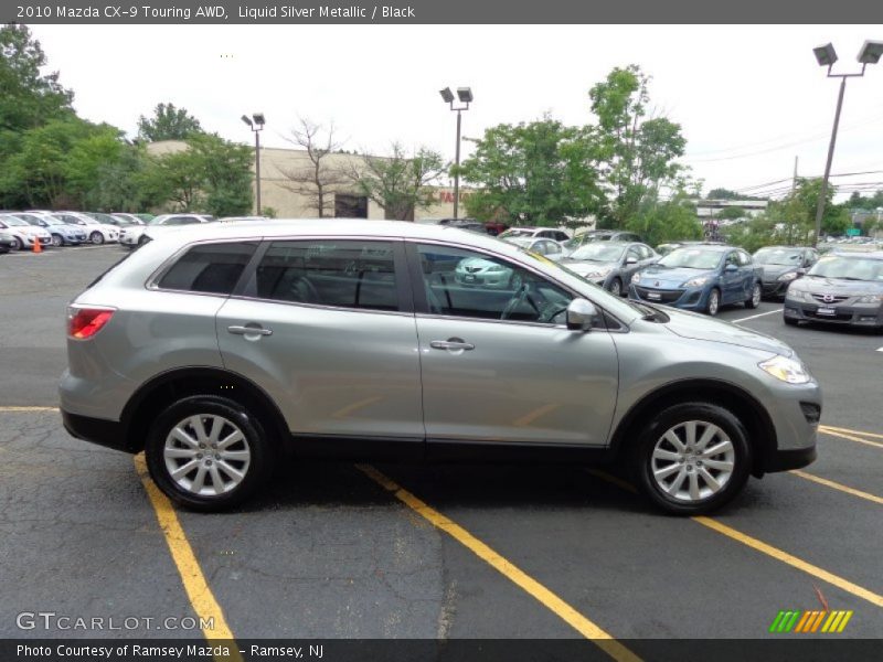 Liquid Silver Metallic / Black 2010 Mazda CX-9 Touring AWD