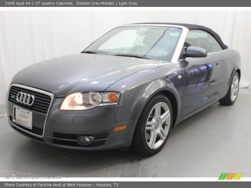 Dolphin Grey Metallic / Light Gray 2008 Audi A4 2.0T quattro Cabriolet