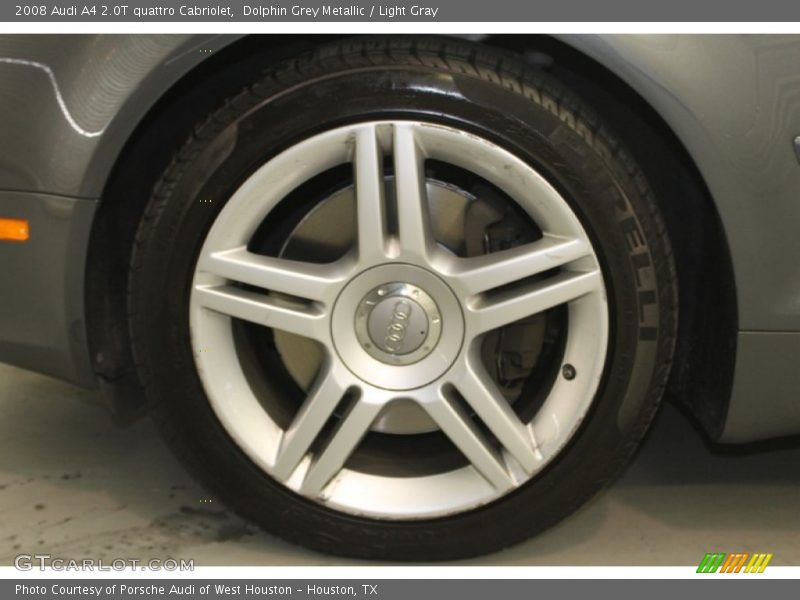 Dolphin Grey Metallic / Light Gray 2008 Audi A4 2.0T quattro Cabriolet