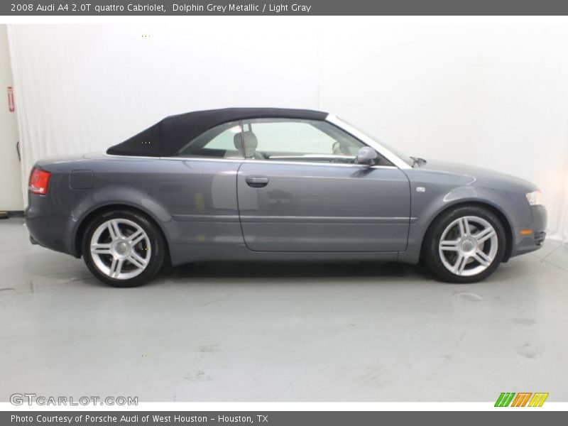 Dolphin Grey Metallic / Light Gray 2008 Audi A4 2.0T quattro Cabriolet