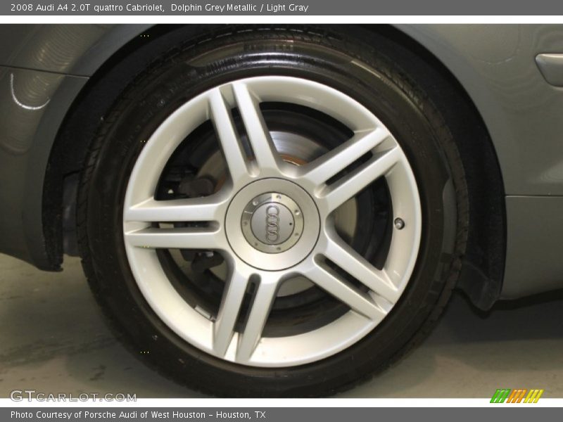 Dolphin Grey Metallic / Light Gray 2008 Audi A4 2.0T quattro Cabriolet