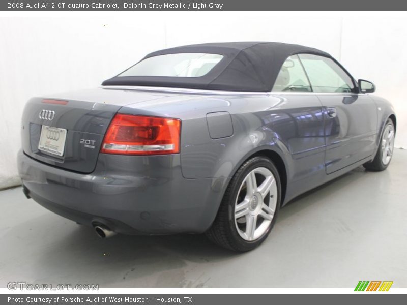 Dolphin Grey Metallic / Light Gray 2008 Audi A4 2.0T quattro Cabriolet
