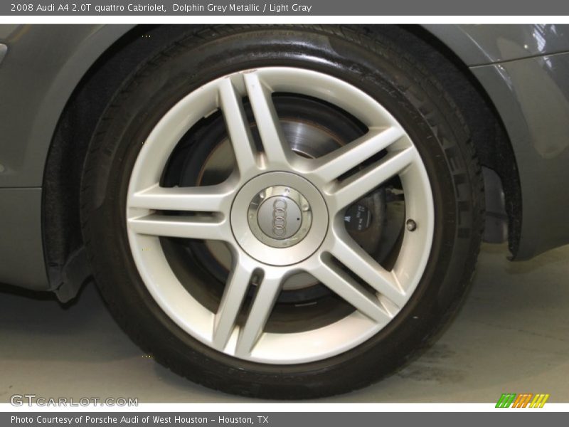 Dolphin Grey Metallic / Light Gray 2008 Audi A4 2.0T quattro Cabriolet