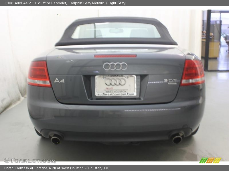 Dolphin Grey Metallic / Light Gray 2008 Audi A4 2.0T quattro Cabriolet