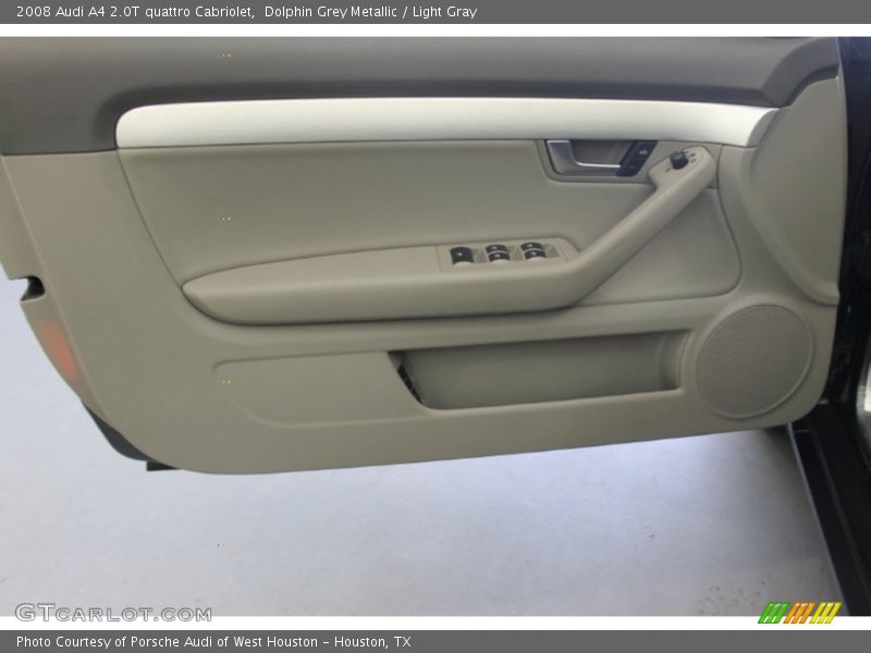 Dolphin Grey Metallic / Light Gray 2008 Audi A4 2.0T quattro Cabriolet