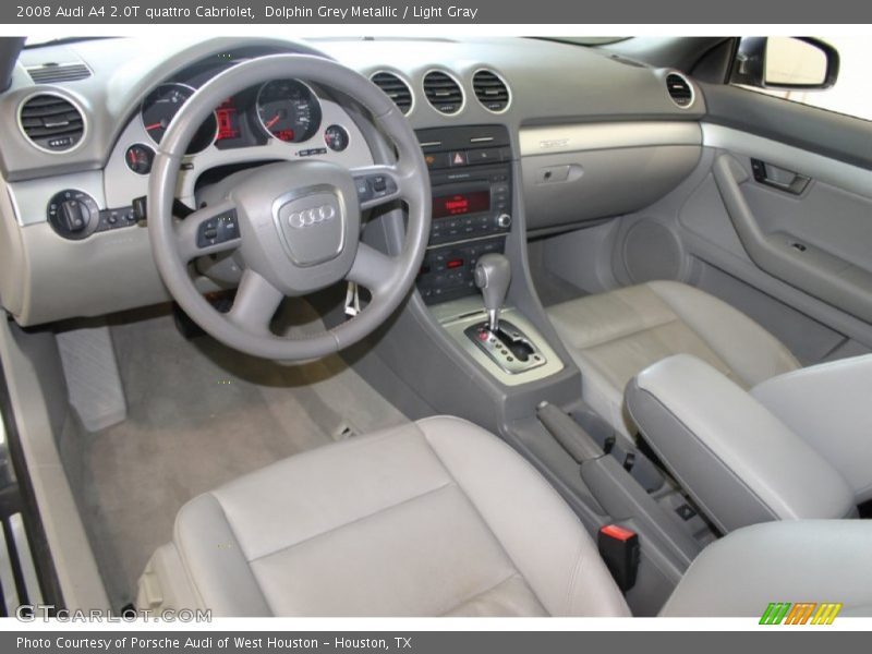 Dolphin Grey Metallic / Light Gray 2008 Audi A4 2.0T quattro Cabriolet