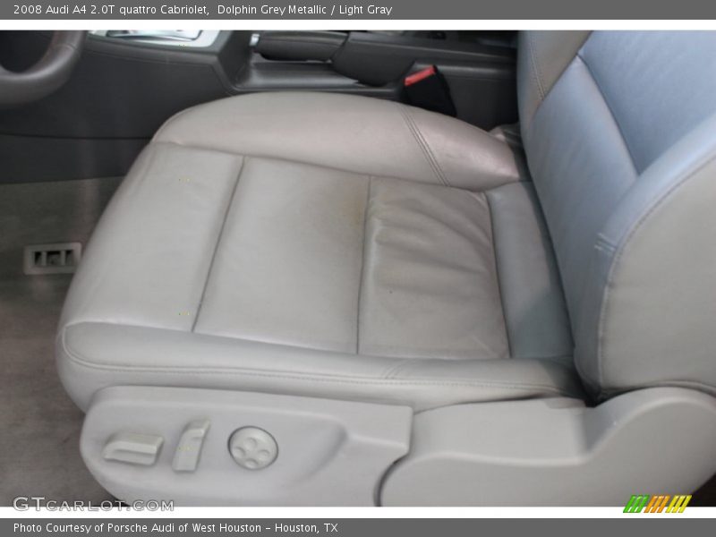 Dolphin Grey Metallic / Light Gray 2008 Audi A4 2.0T quattro Cabriolet
