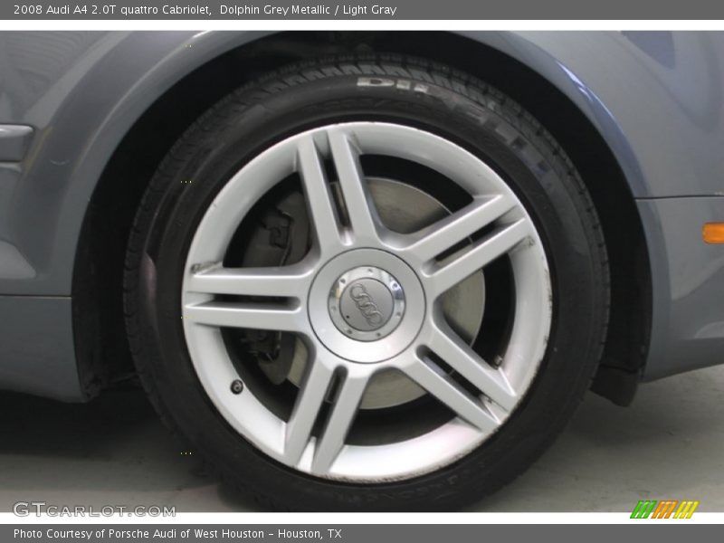 Dolphin Grey Metallic / Light Gray 2008 Audi A4 2.0T quattro Cabriolet