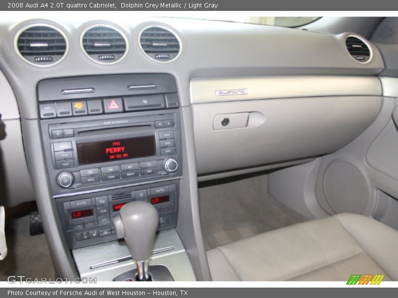 Dolphin Grey Metallic / Light Gray 2008 Audi A4 2.0T quattro Cabriolet