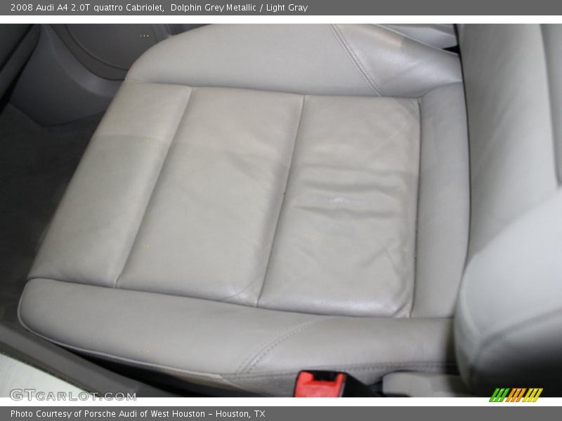 Dolphin Grey Metallic / Light Gray 2008 Audi A4 2.0T quattro Cabriolet