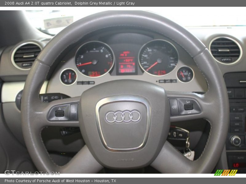 Dolphin Grey Metallic / Light Gray 2008 Audi A4 2.0T quattro Cabriolet