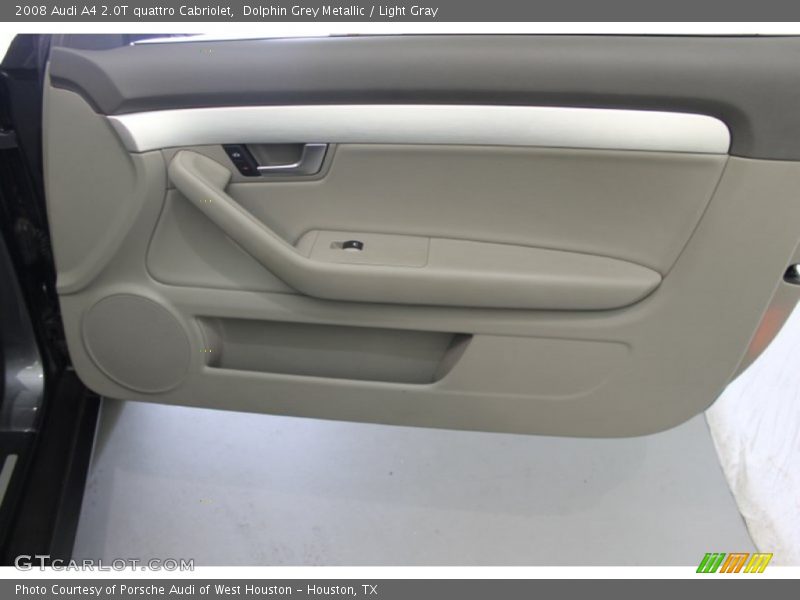 Dolphin Grey Metallic / Light Gray 2008 Audi A4 2.0T quattro Cabriolet