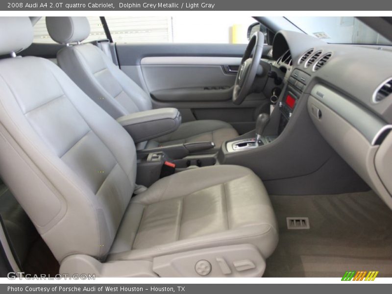 Dolphin Grey Metallic / Light Gray 2008 Audi A4 2.0T quattro Cabriolet