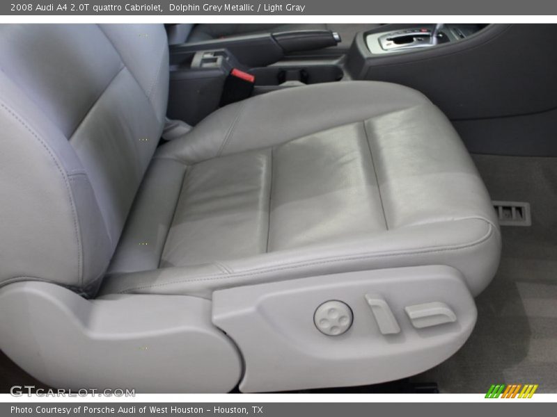 Dolphin Grey Metallic / Light Gray 2008 Audi A4 2.0T quattro Cabriolet