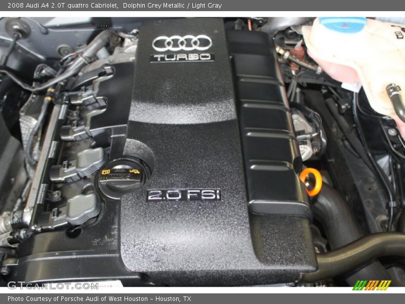 Dolphin Grey Metallic / Light Gray 2008 Audi A4 2.0T quattro Cabriolet
