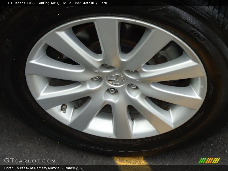 Liquid Silver Metallic / Black 2010 Mazda CX-9 Touring AWD