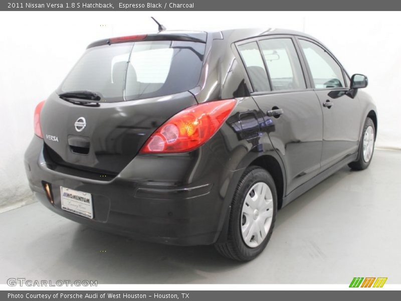 Espresso Black / Charcoal 2011 Nissan Versa 1.8 S Hatchback
