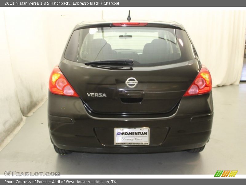 Espresso Black / Charcoal 2011 Nissan Versa 1.8 S Hatchback