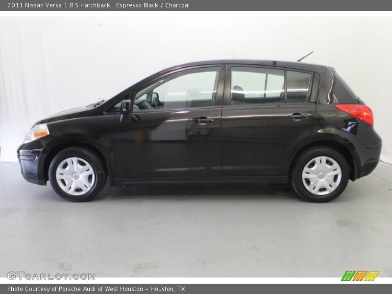 Espresso Black / Charcoal 2011 Nissan Versa 1.8 S Hatchback