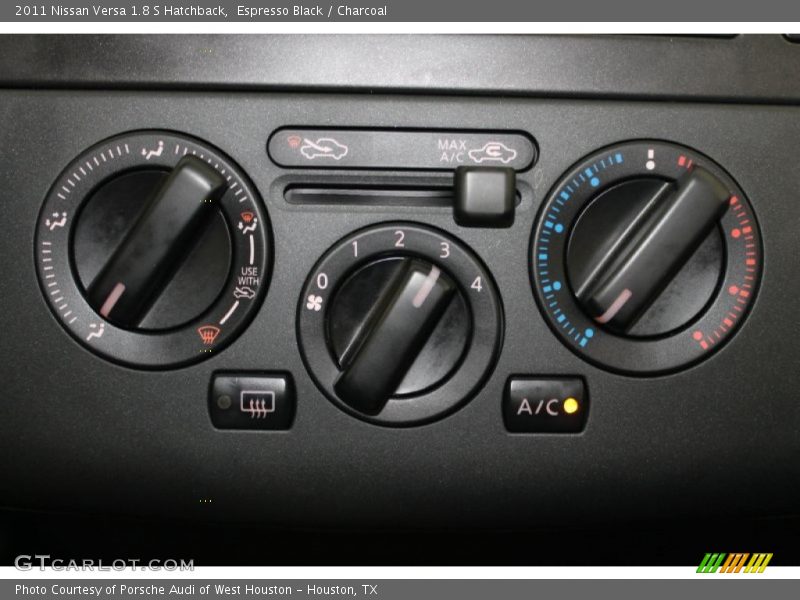 Espresso Black / Charcoal 2011 Nissan Versa 1.8 S Hatchback