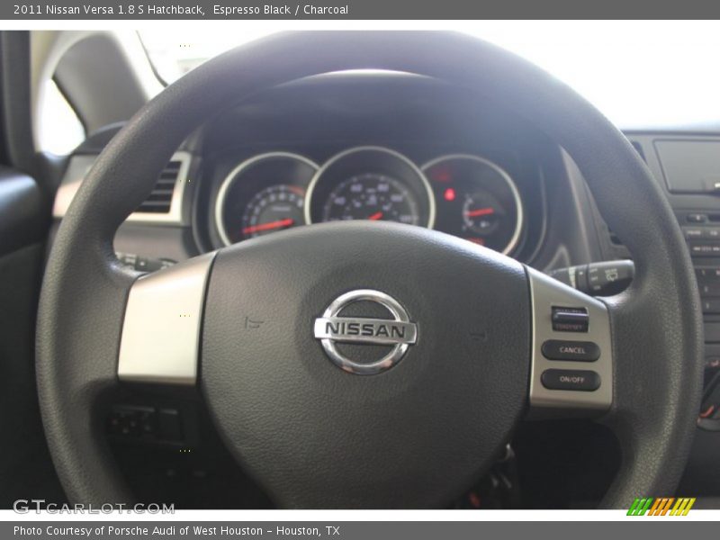 Espresso Black / Charcoal 2011 Nissan Versa 1.8 S Hatchback